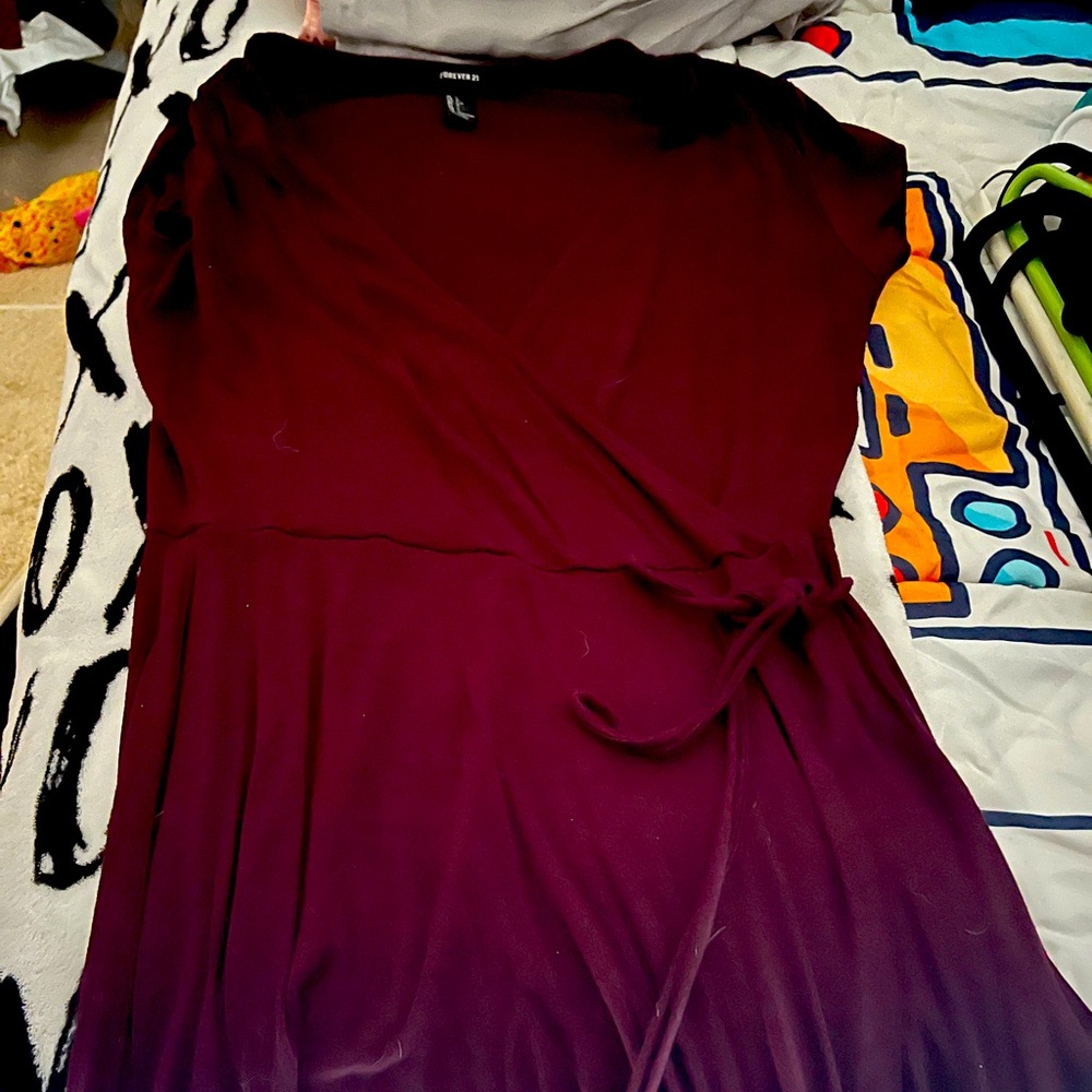 Express faux wrap dress
